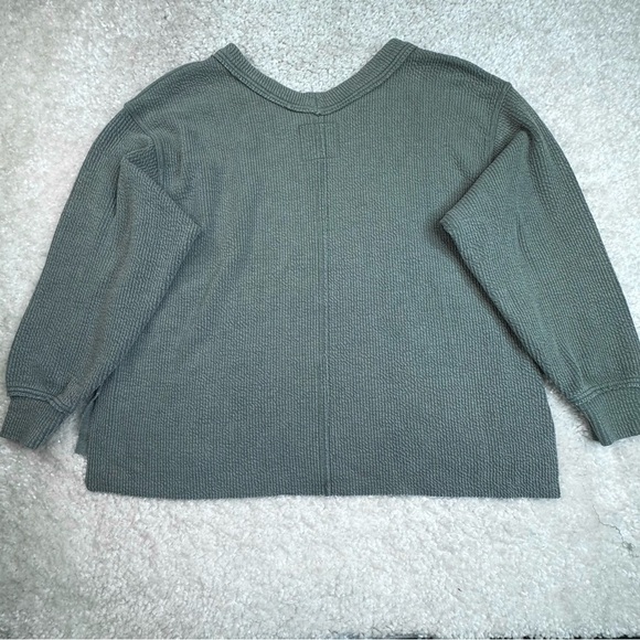 Aerie Wonder Textured Shirt Oversize Loungewear Comfy XS - Picture 5 of 8